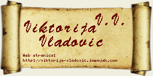 Viktorija Vladović vizit kartica